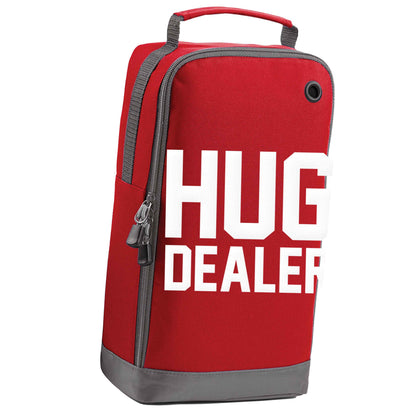 Hug dealer red sports shoe bag horizontal print