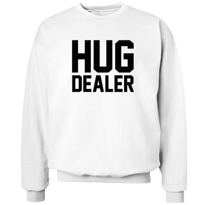 Hug dealer adult's unisex white sweater 2XL