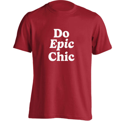 Do epic chic adults unisex red Tshirt 2XL
