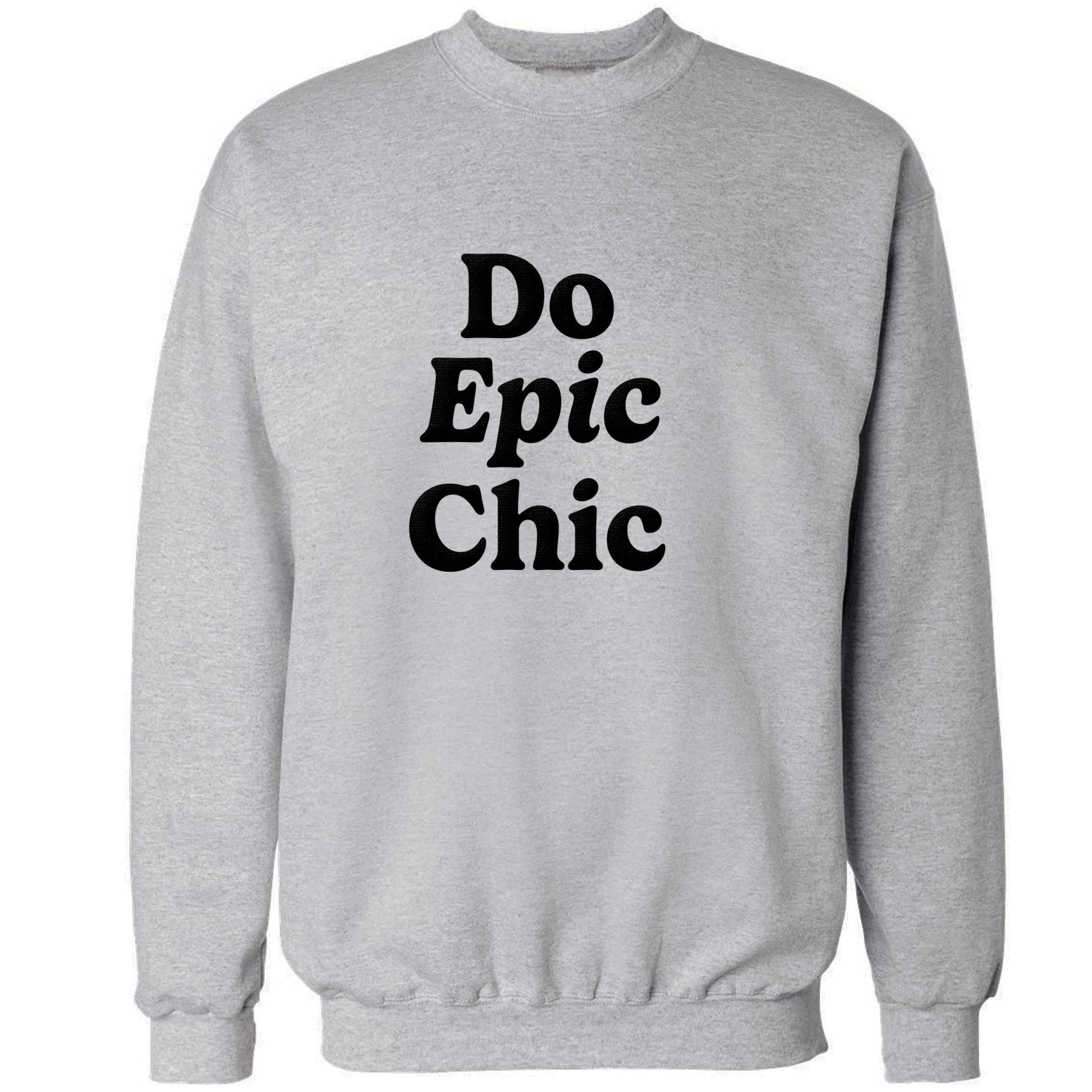 Do epic chic adult's unisex grey sweater 2XL