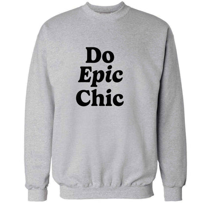 Do epic chic adult's unisex grey sweater 2XL