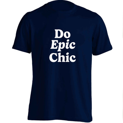 Do epic chic adults unisex navy Tshirt 2XL
