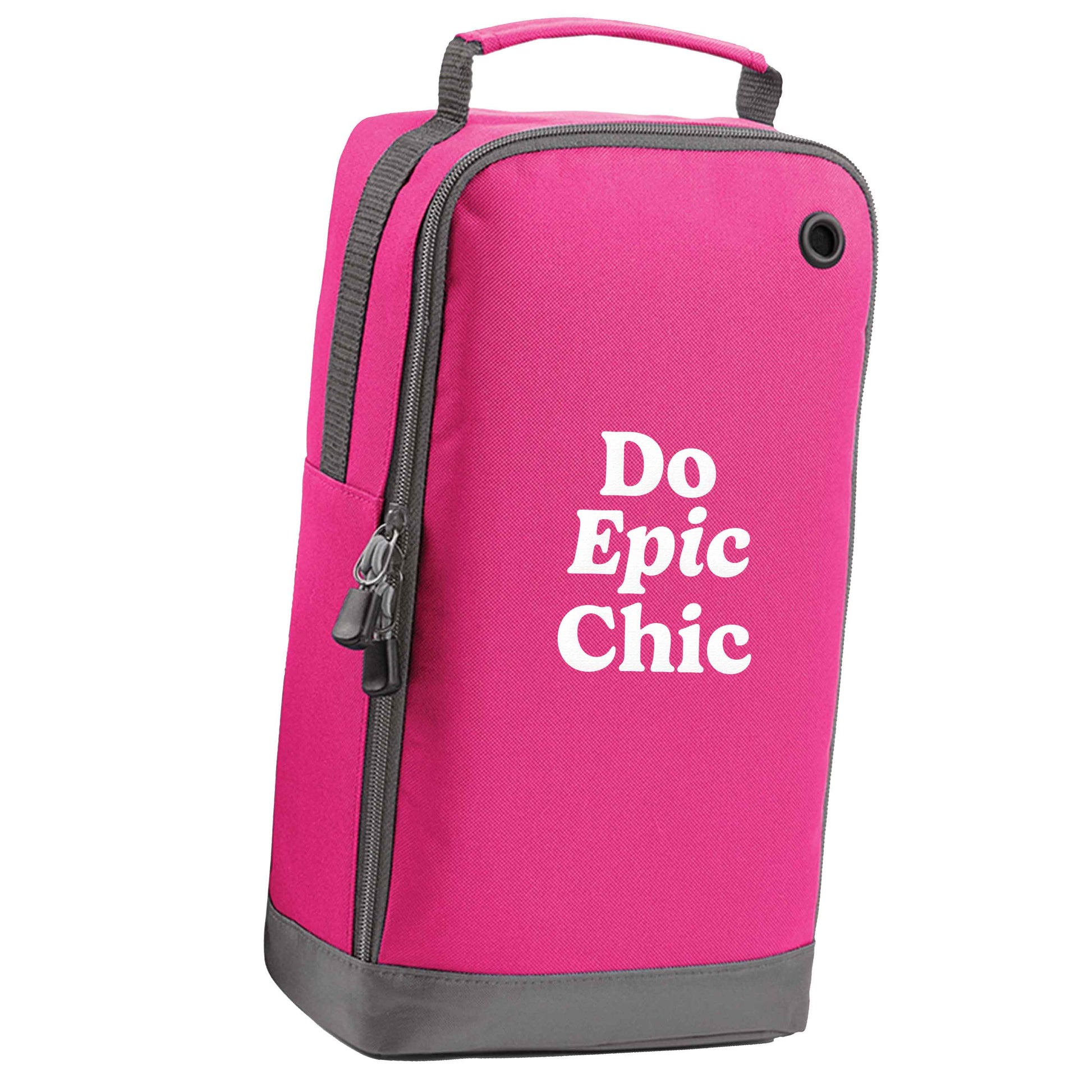 Do epic chic pink sports shoe bag vertical print