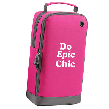 Do epic chic pink sports shoe bag vertical print