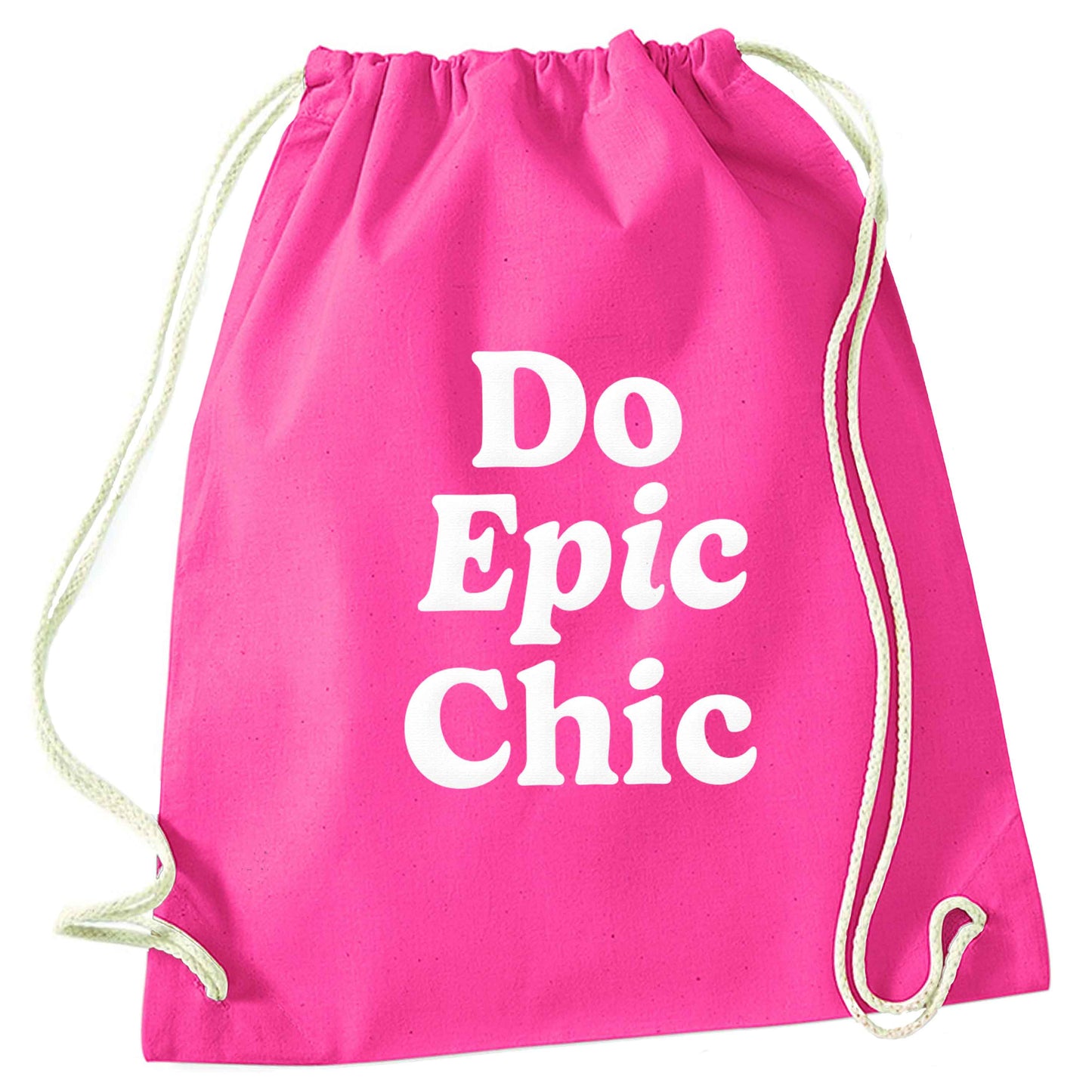 Do epic chic pink drawstring bag