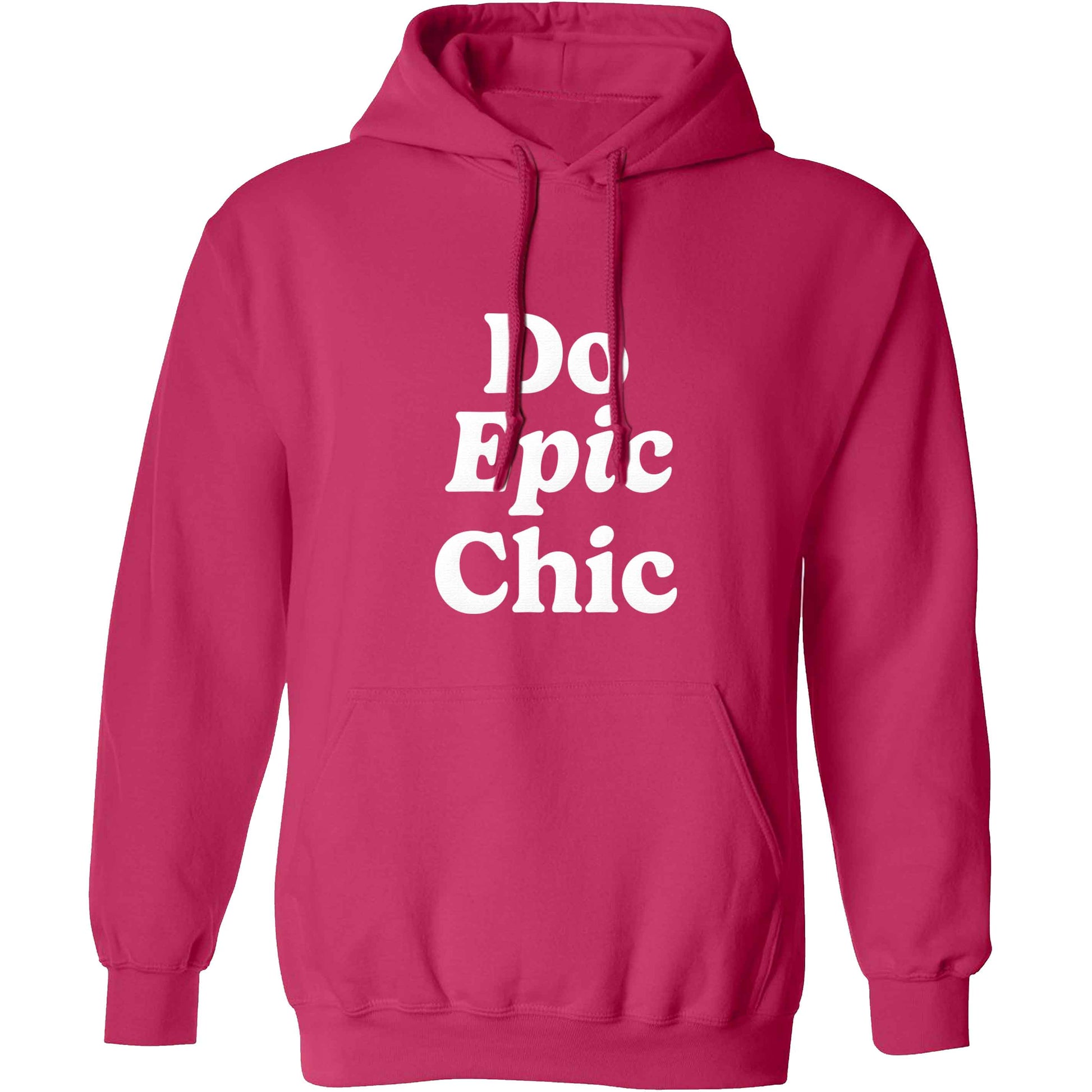 Do epic chic adults unisex pink hoodie 2XL