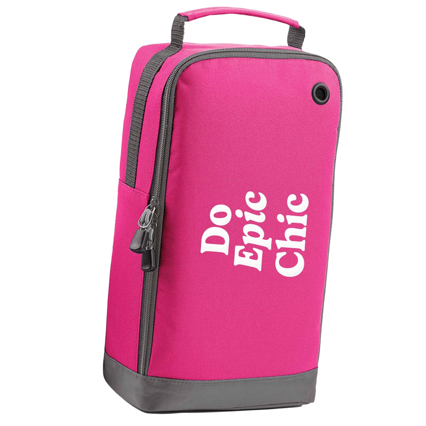 Do epic chic pink sports shoe bag horizontal print