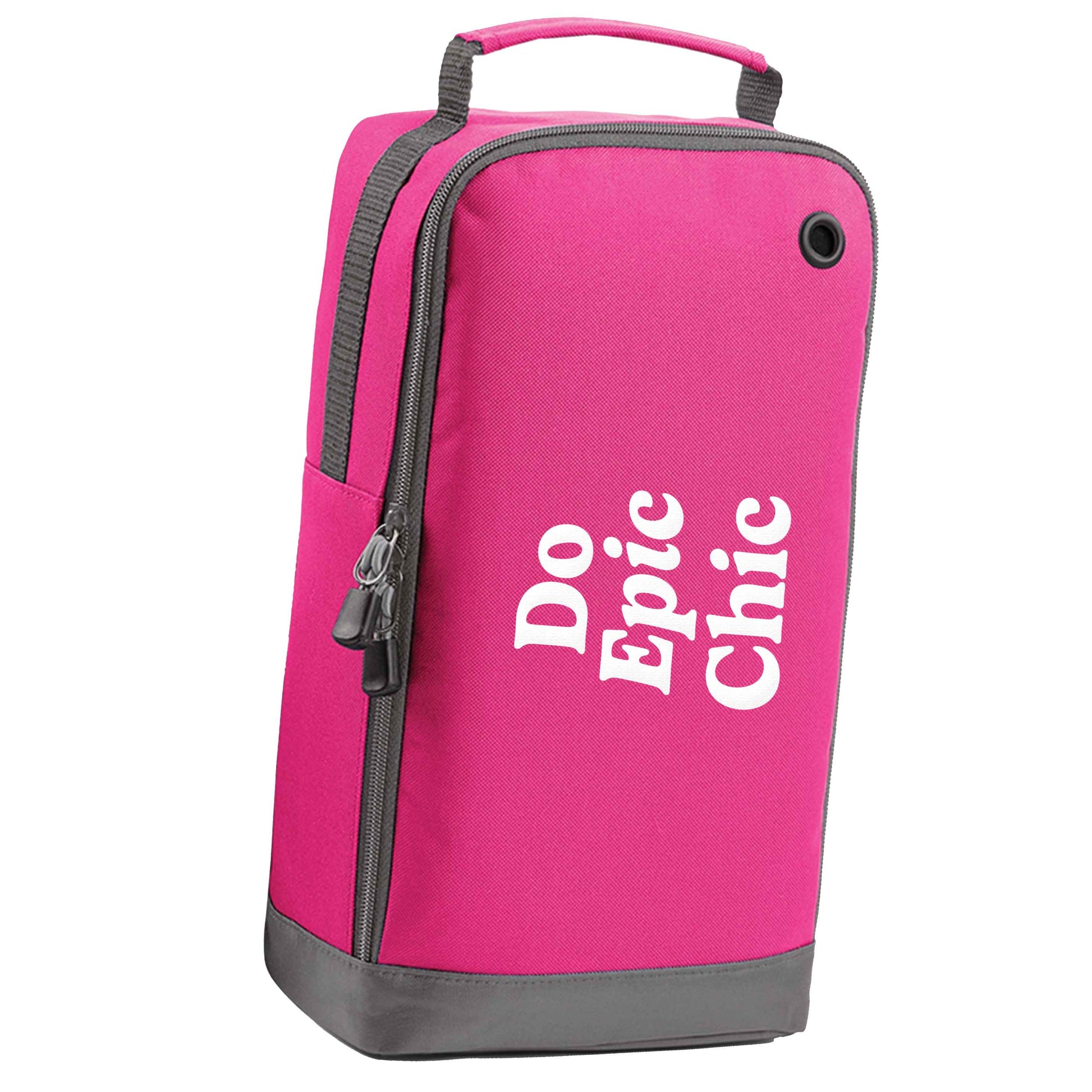 Do epic chic pink sports shoe bag horizontal print