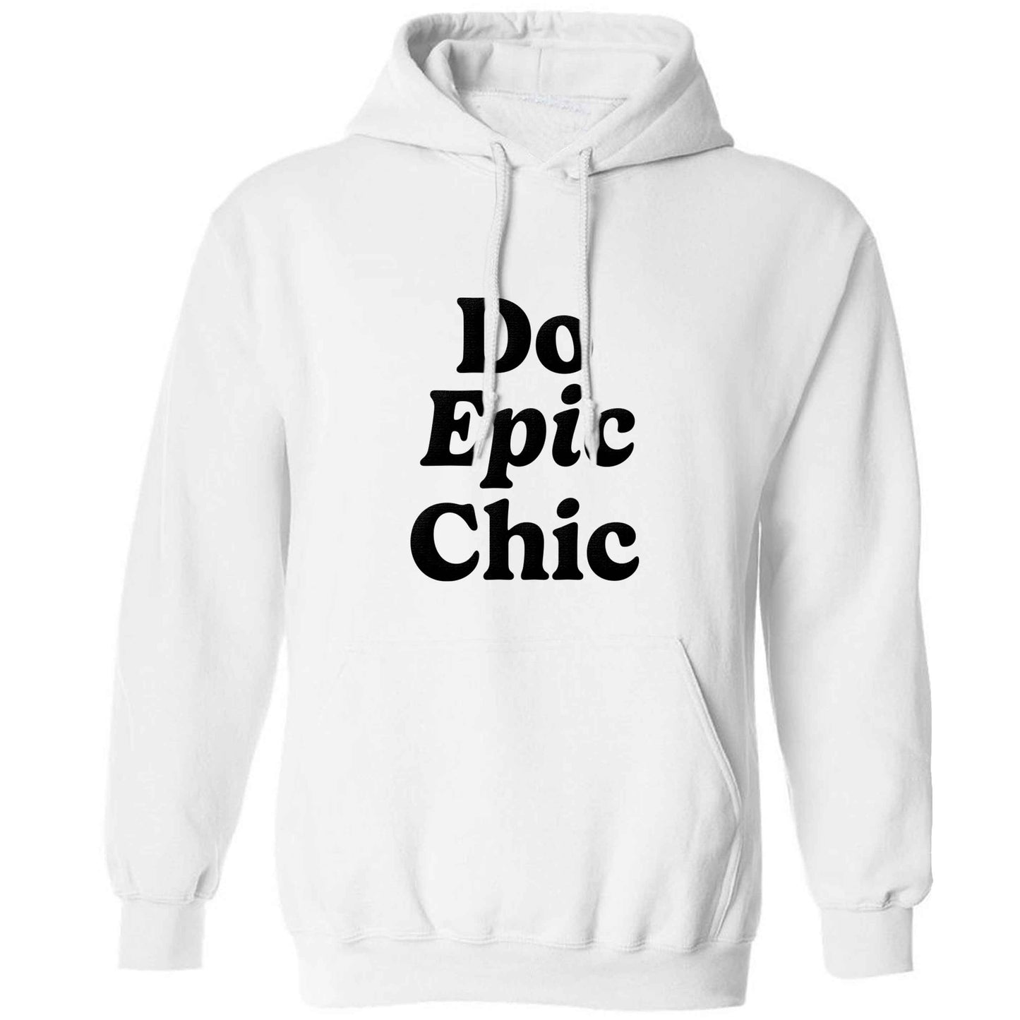 Do epic chic adults unisex white hoodie 2XL