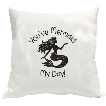 You've mermaid my day! cushion cover