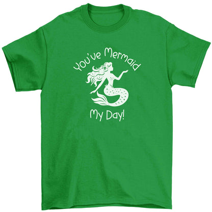 You've mermaid my day! Children's green Tshirt 12-13 Years