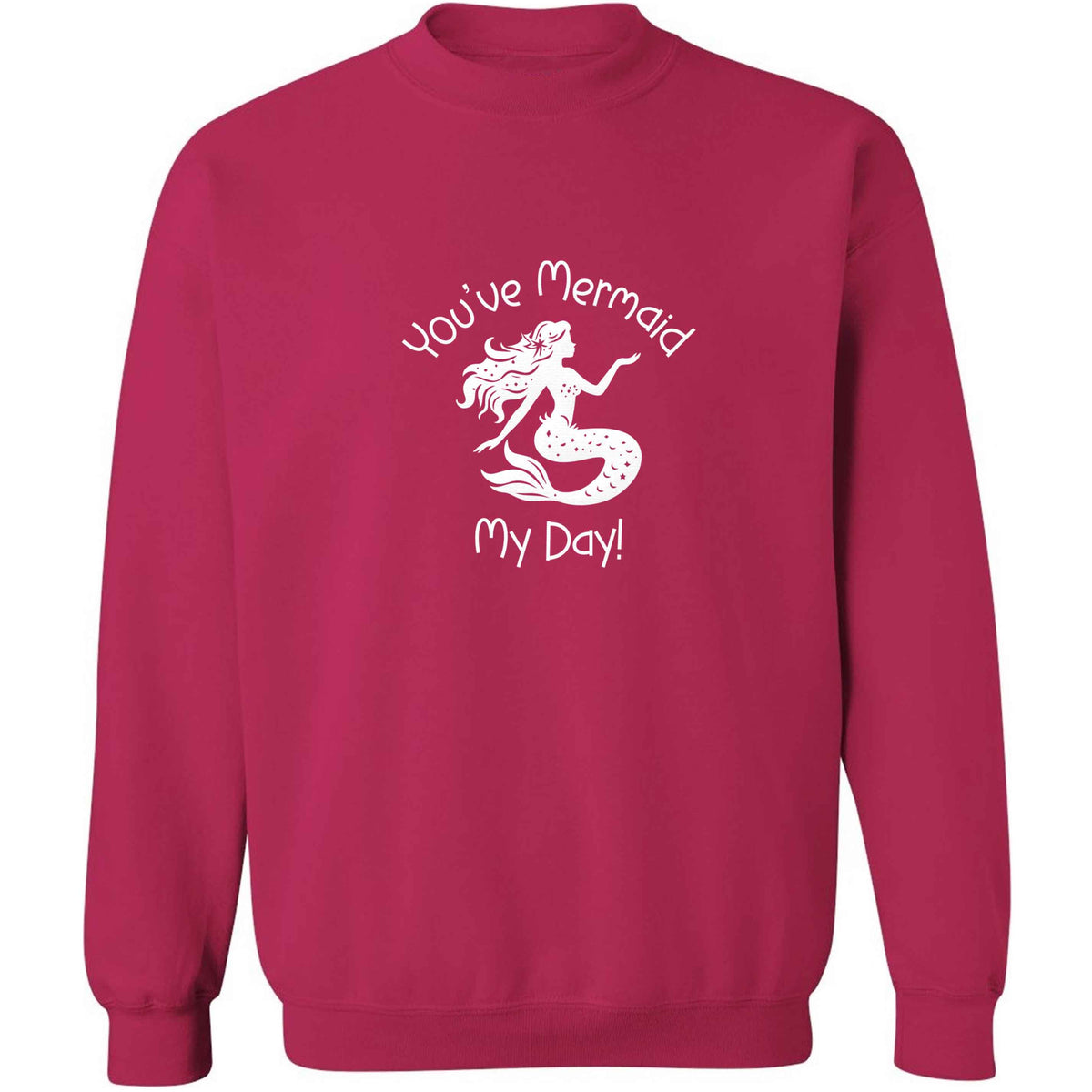 You've mermaid my day! adult's unisex pink sweater 2XL