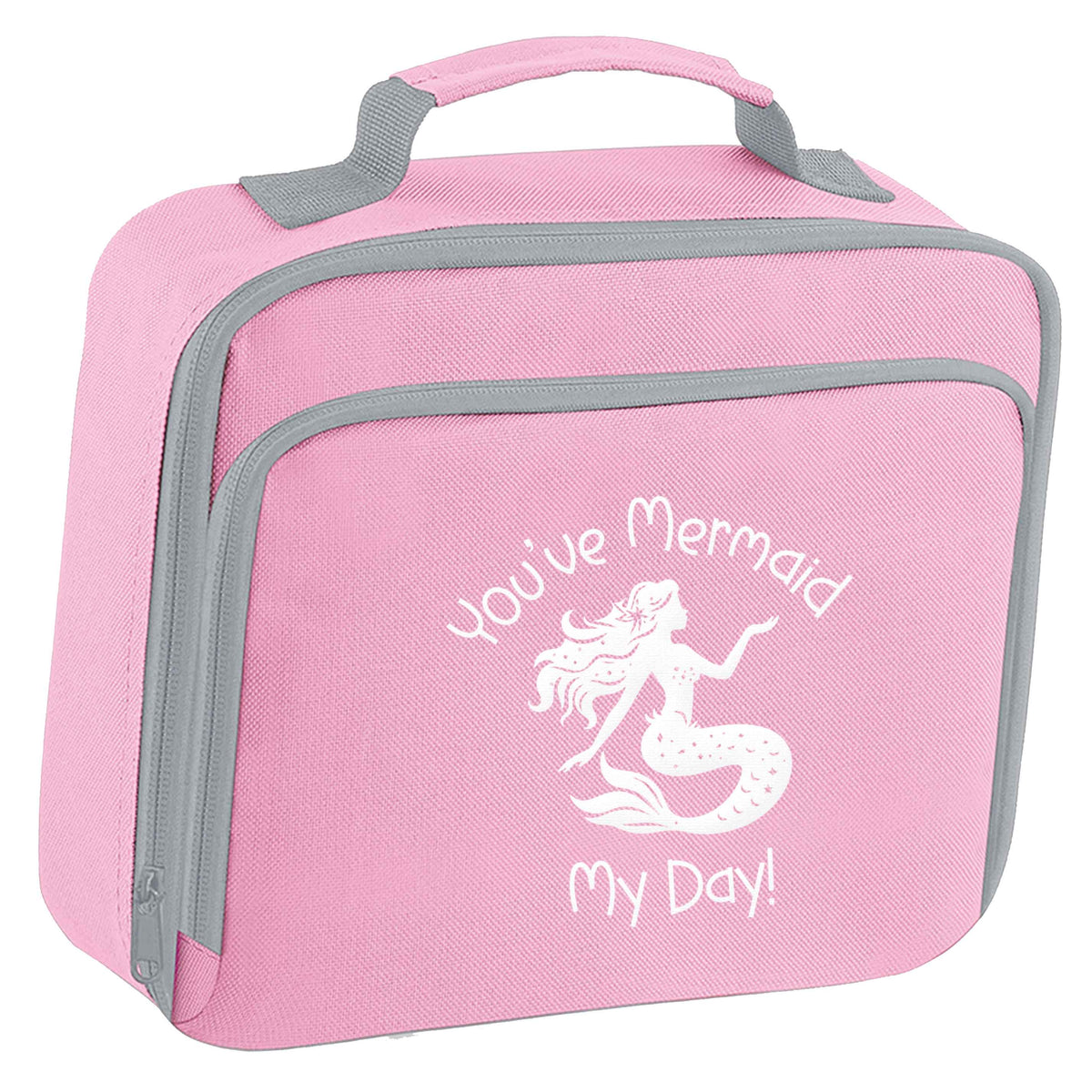 You've mermaid my day! insulated pink lunch bag cooler