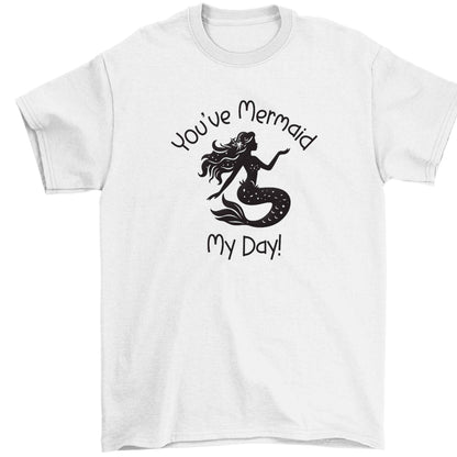 You've mermaid my day! Children's white Tshirt 12-13 Years