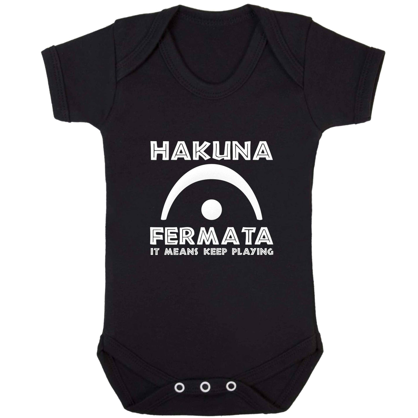 Hakuna fermata baby bodysuit black 18-24 months