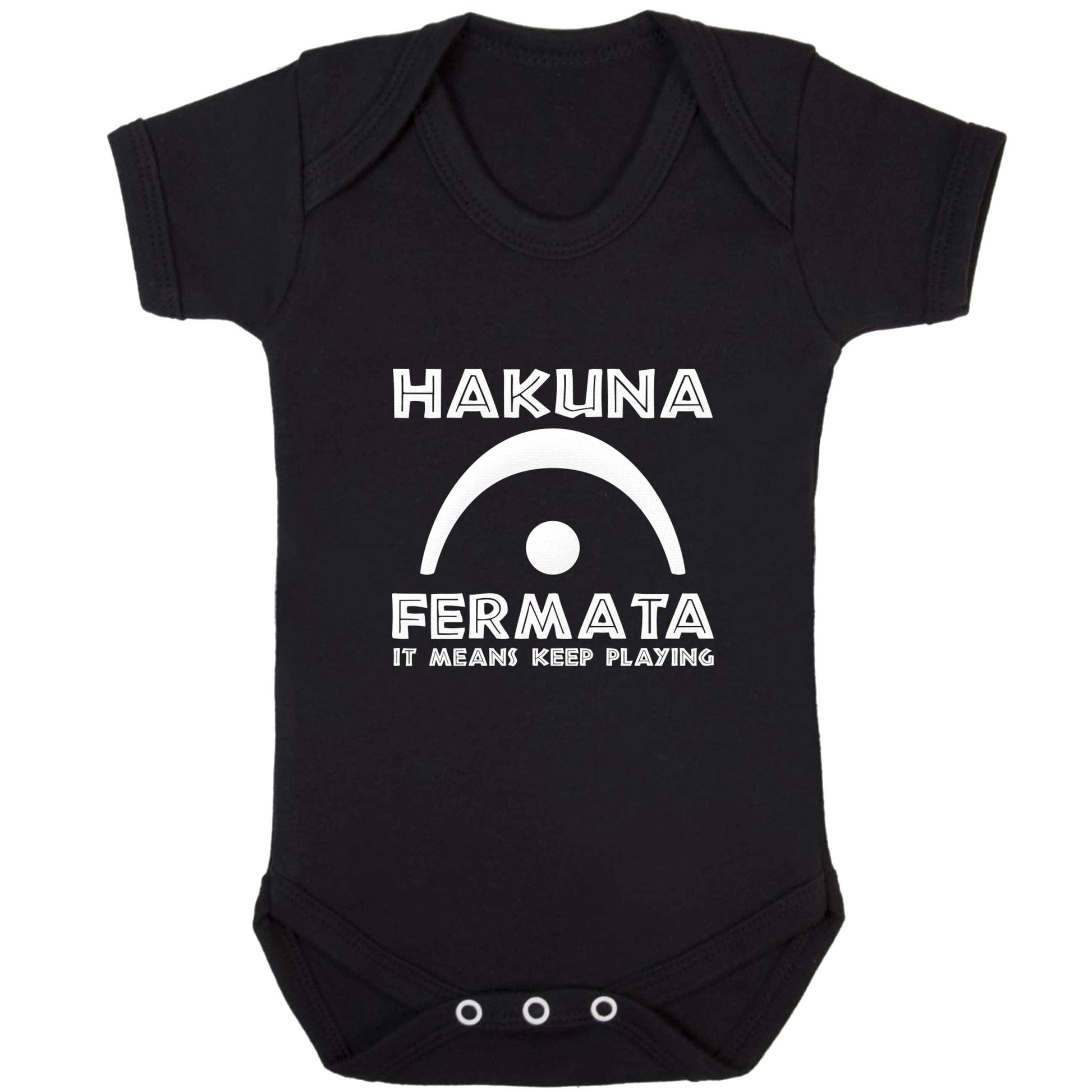 Hakuna fermata baby bodysuit black 18-24 months