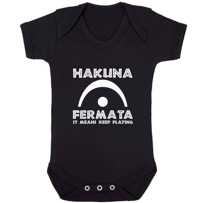 Hakuna fermata baby bodysuit black 18-24 months