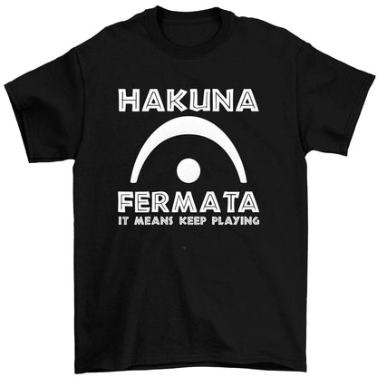 Hakuna fermata Children's black Tshirt 12-13 Years
