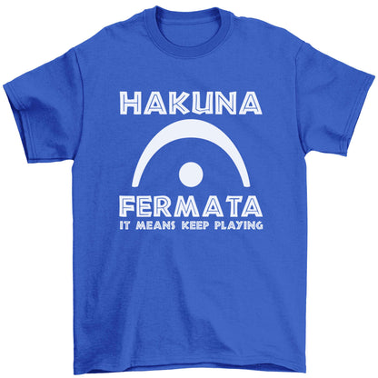 Hakuna fermata Children's blue Tshirt 12-13 Years