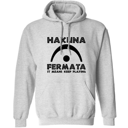 Hakuna fermata adults unisex grey hoodie 2XL