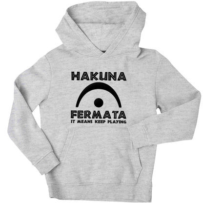 Hakuna fermata children's grey hoodie 12-13 Years