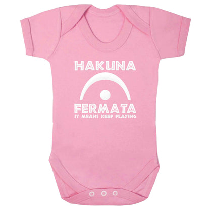 Hakuna fermata baby bodysuit pale pink 18-24 months
