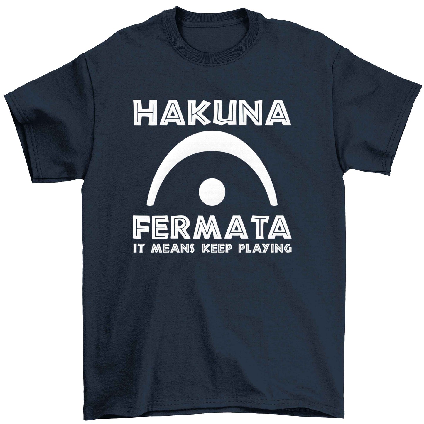 Hakuna fermata Children's navy Tshirt 12-13 Years