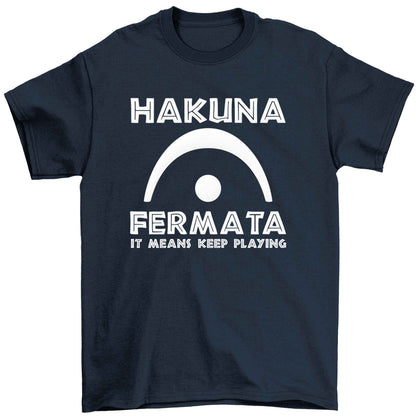 Hakuna fermata Children's navy Tshirt 12-13 Years