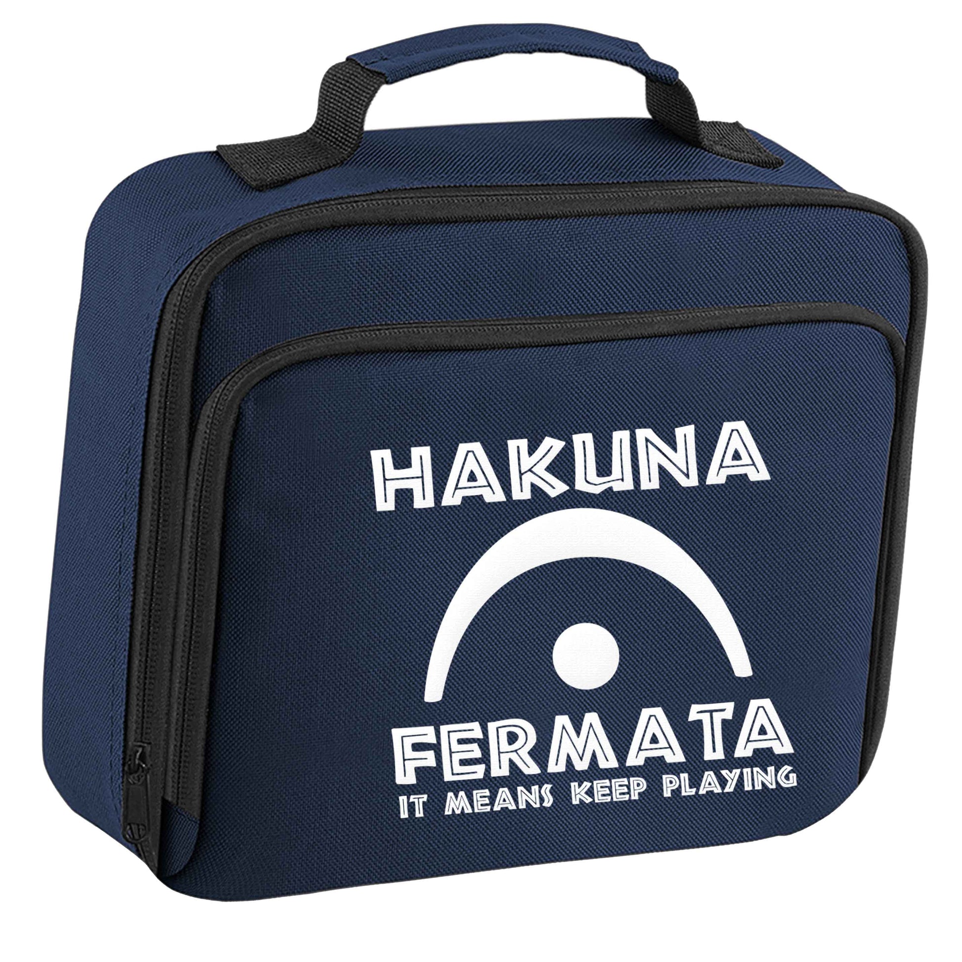 Hakuna fermata insulated navy lunch bag cooler