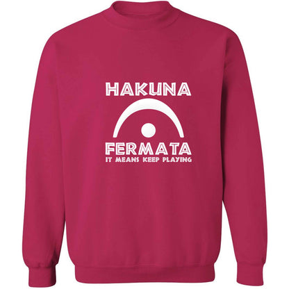 Hakuna fermata adult's unisex pink sweater 2XL