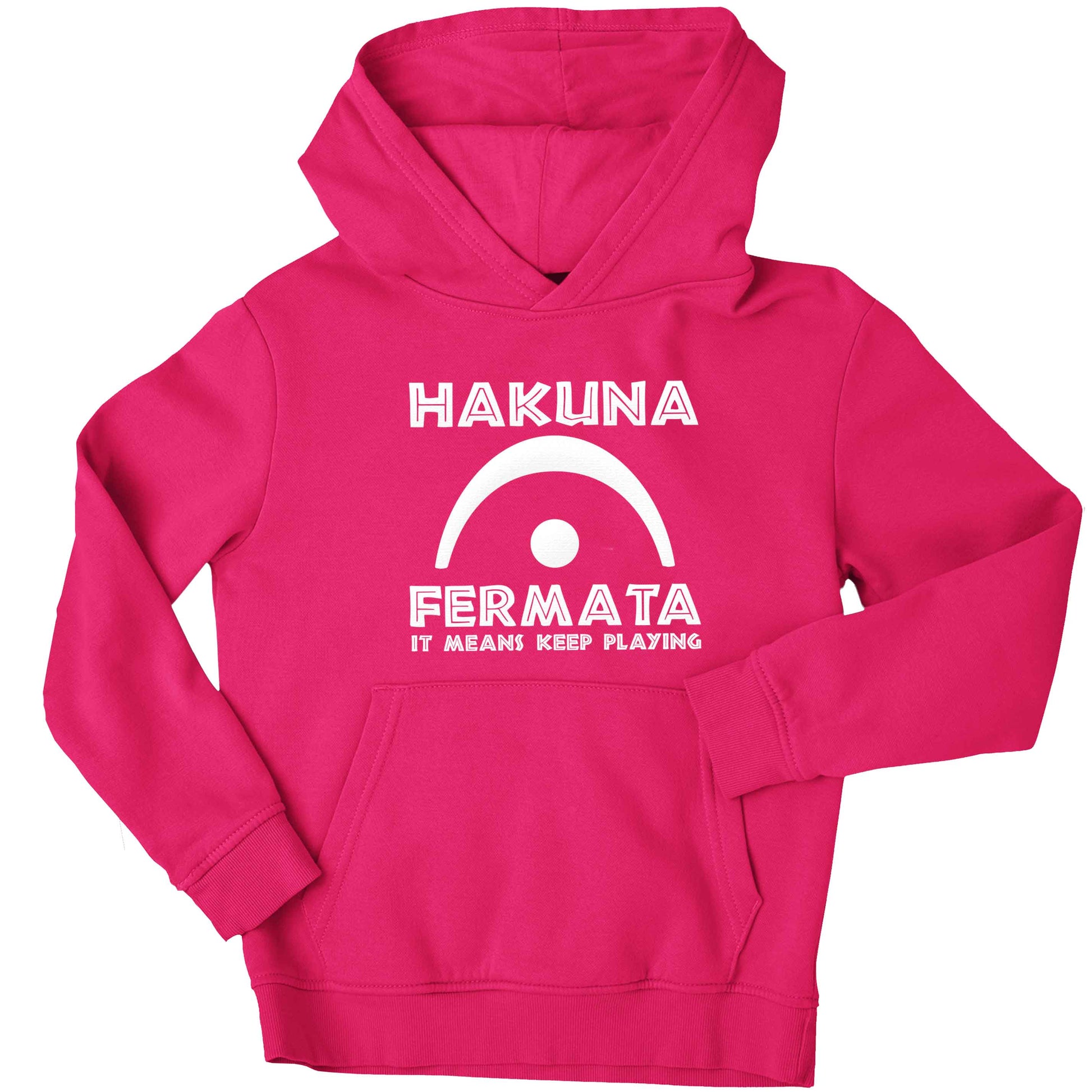 Hakuna fermata children's pink hoodie 12-13 Years