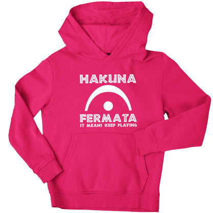 Hakuna fermata children's pink hoodie 12-13 Years