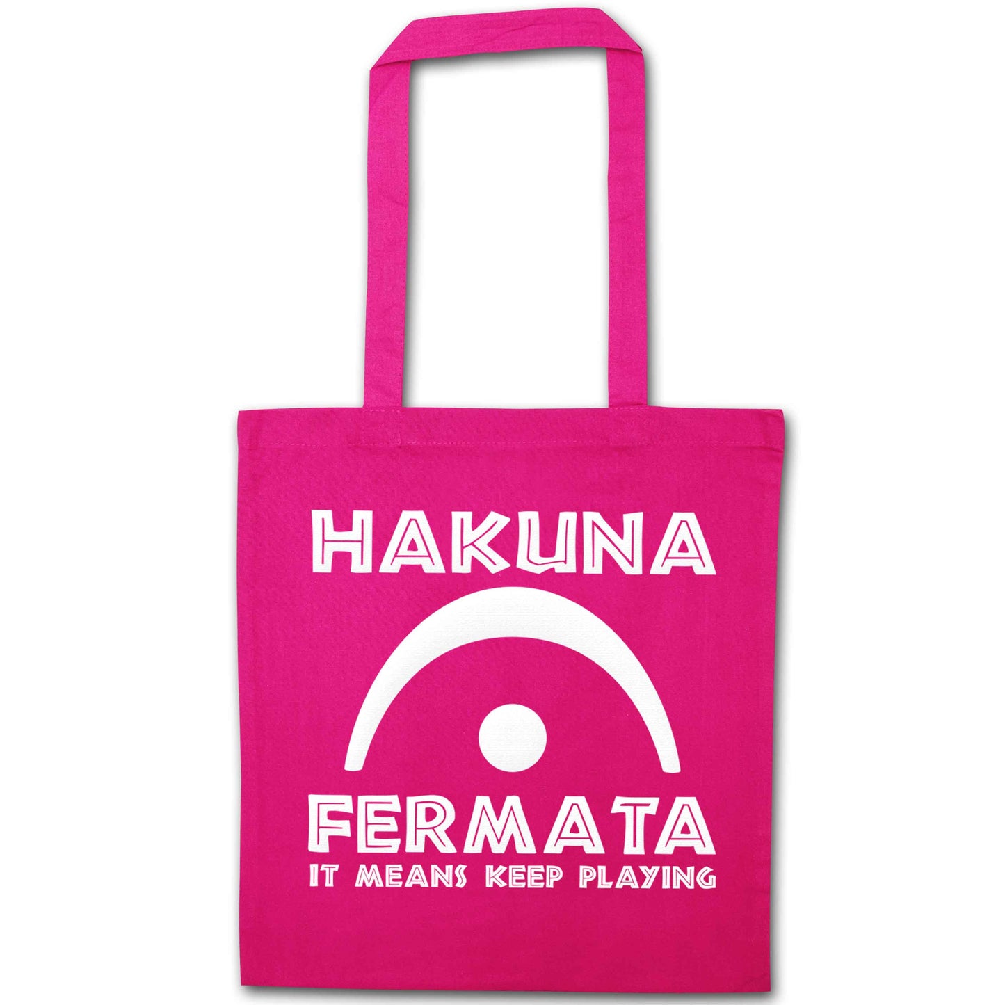 Hakuna fermata pink tote bag
