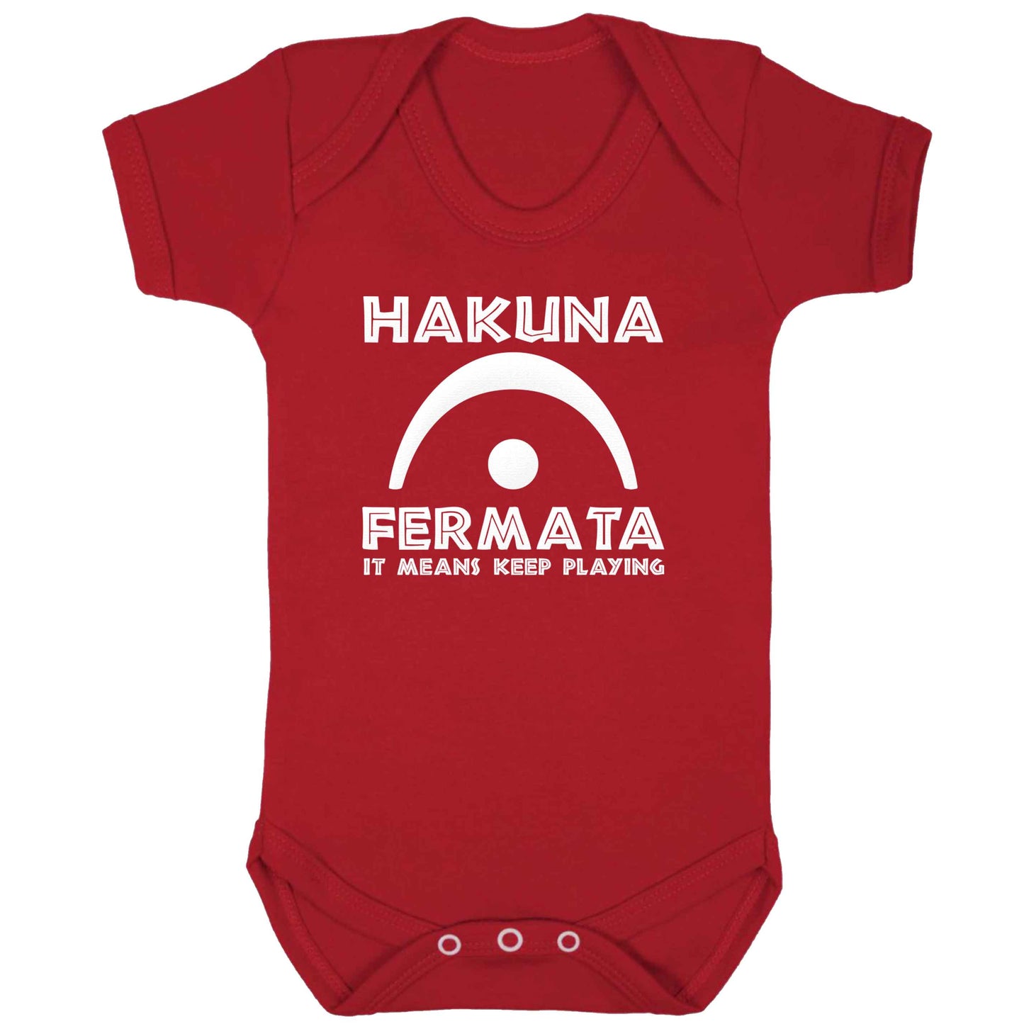 Hakuna fermata baby bodysuit red 18-24 months