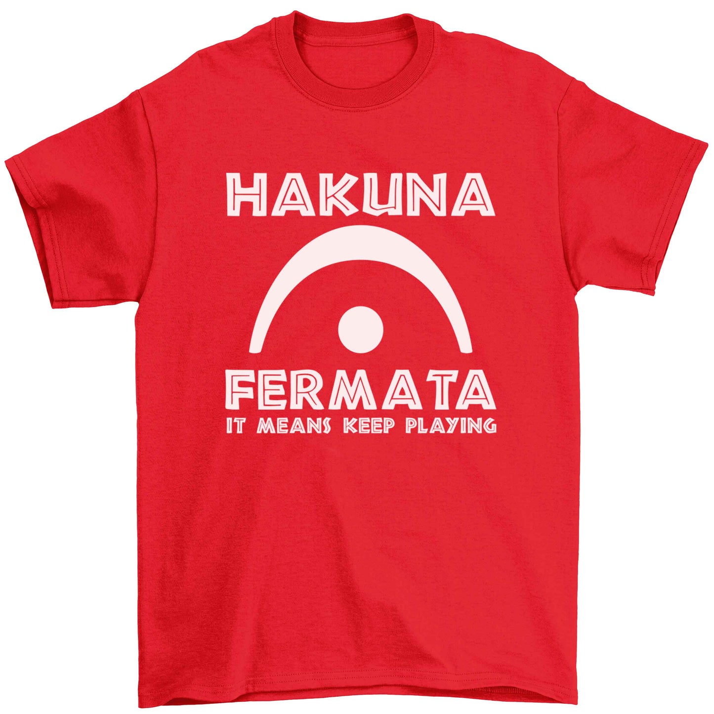 Hakuna fermata Children's red Tshirt 12-13 Years