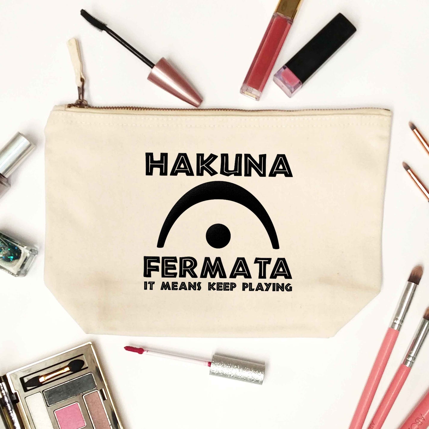 Hakuna fermata natural makeup bag