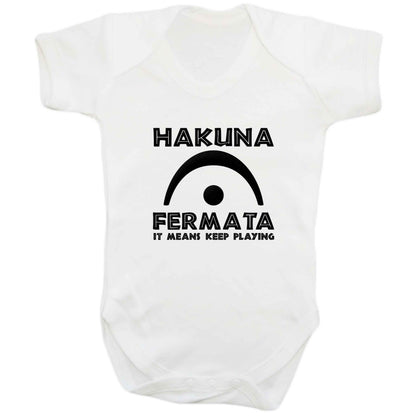 Hakuna fermata baby bodysuit white 18-24 months