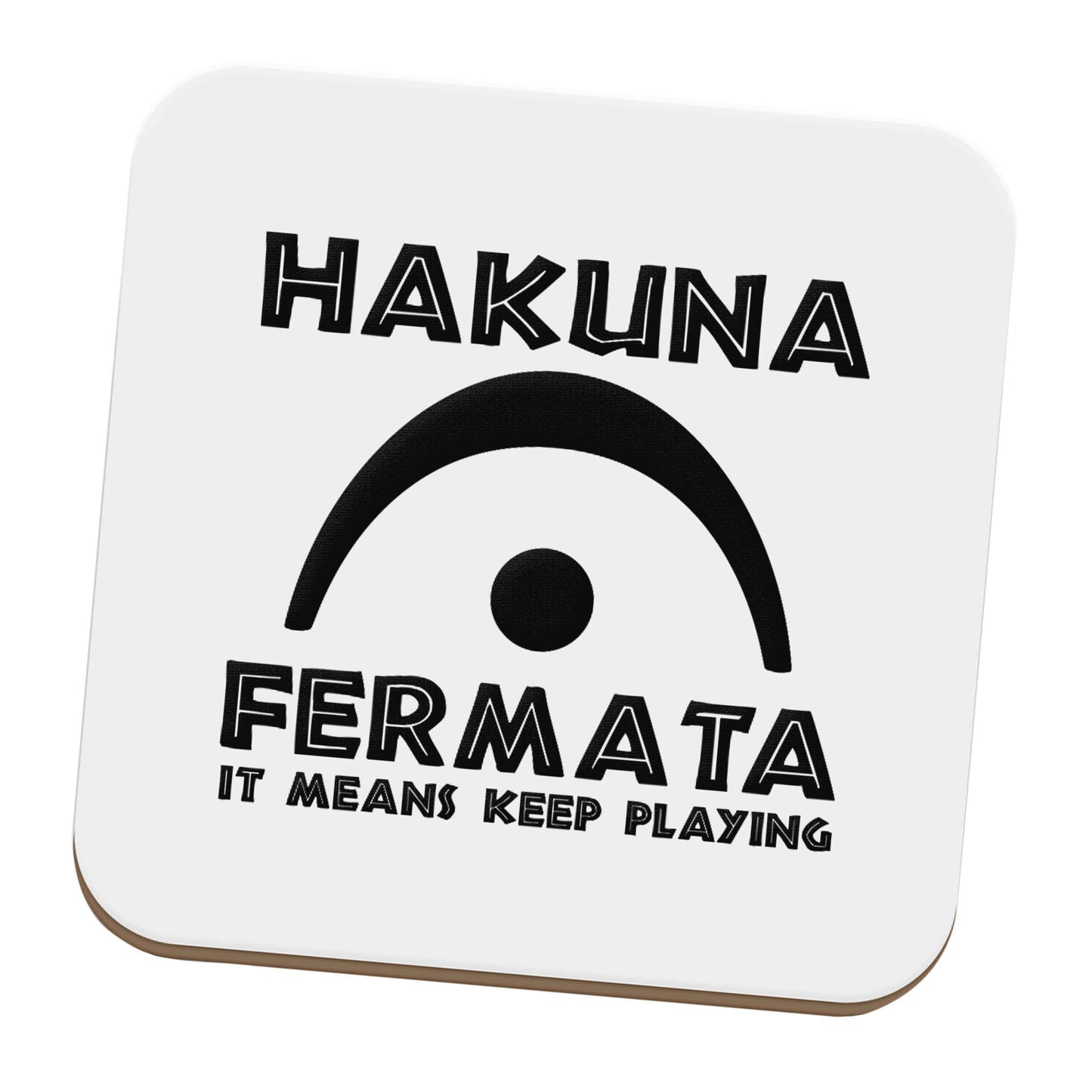 Hakuna fermata set of four coasters