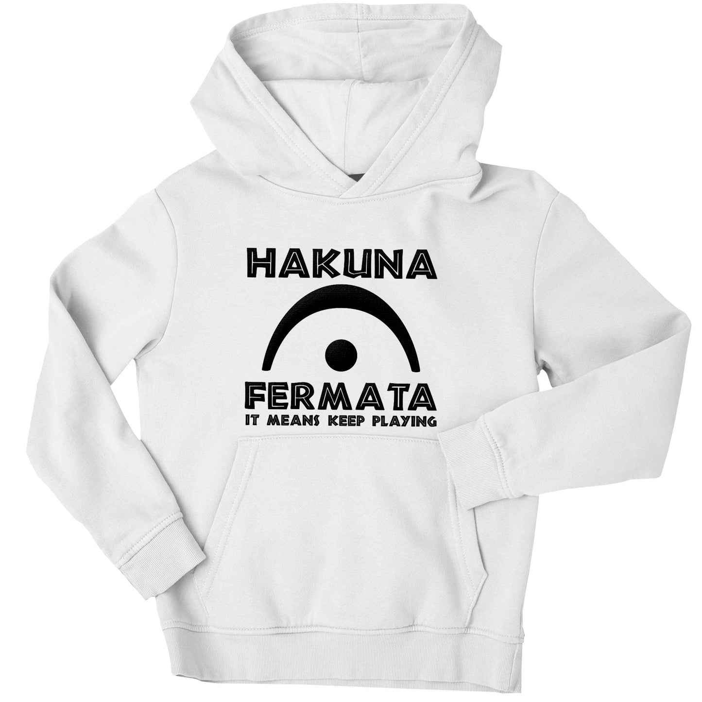 Hakuna fermata children's white hoodie 12-13 Years