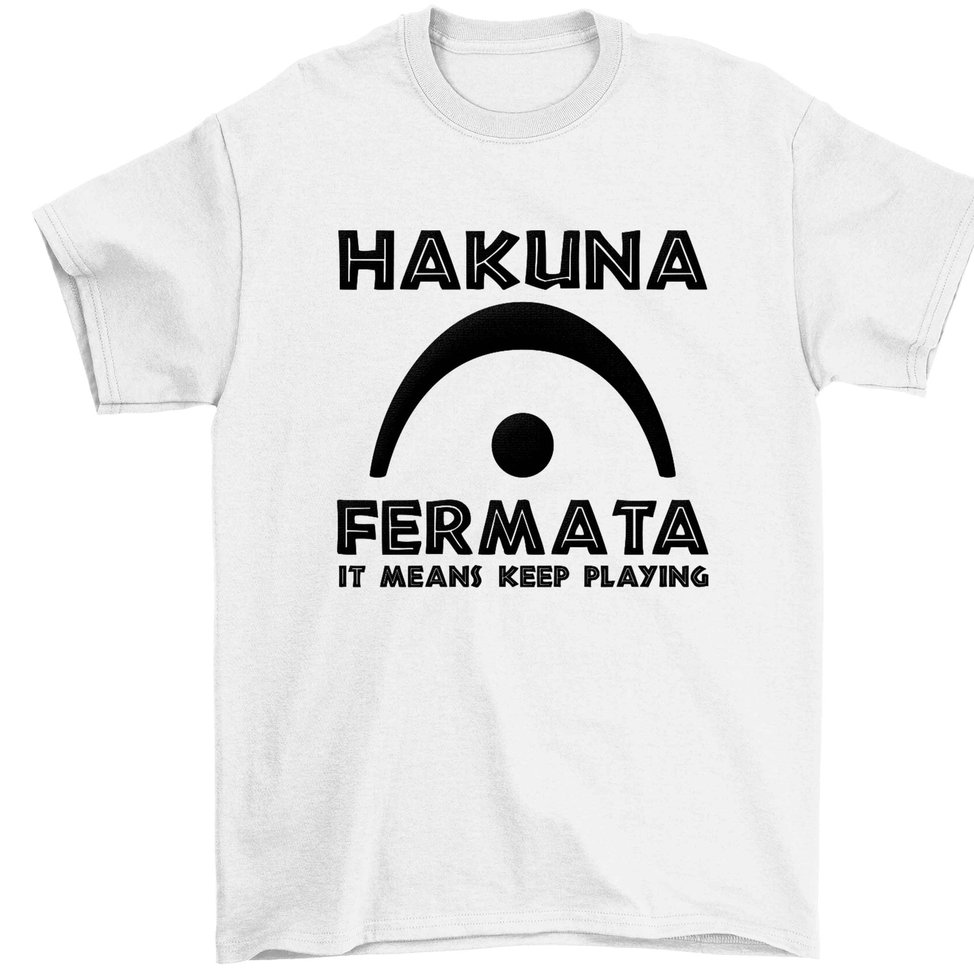 Hakuna fermata Children's white Tshirt 12-13 Years