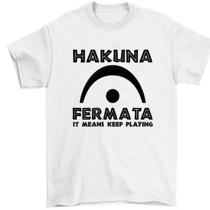 Hakuna fermata Children's white Tshirt 12-13 Years