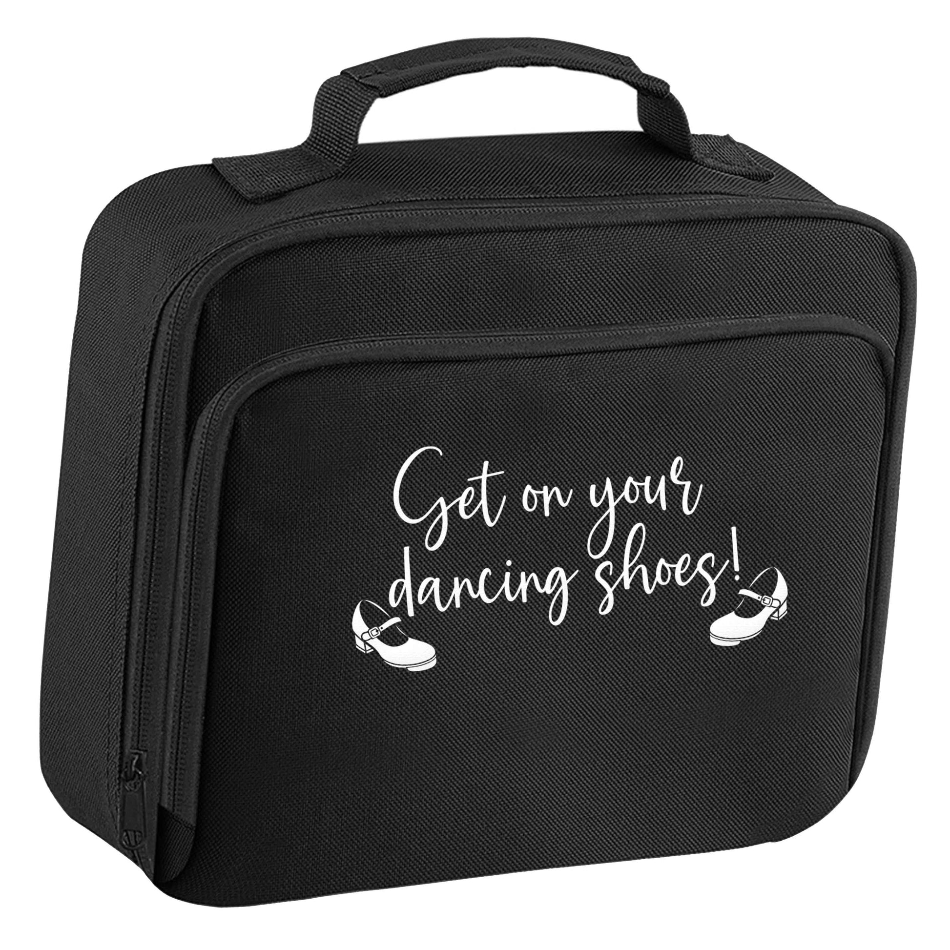 Get on your dancing shoes insulated black lunch bag cooler