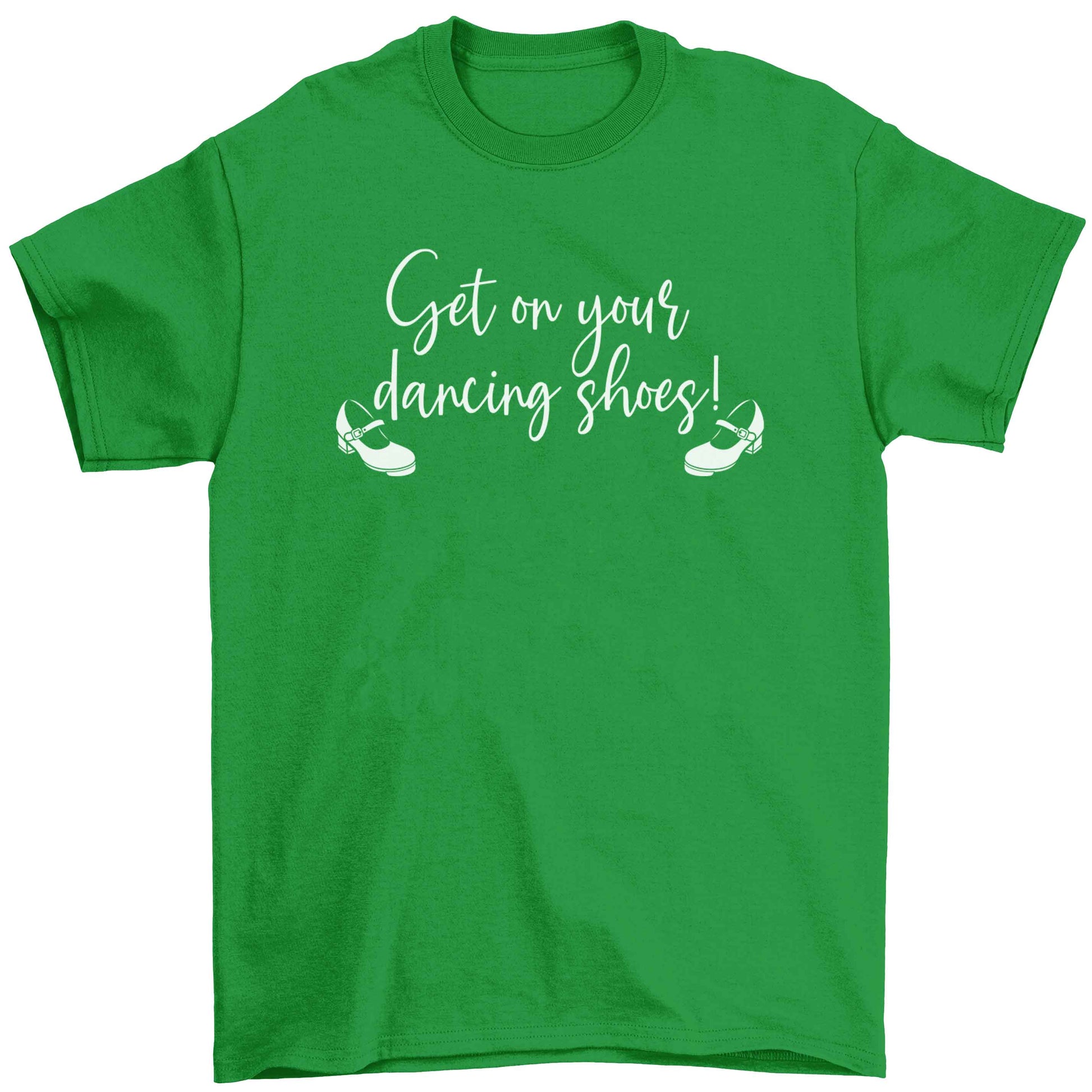 Get on your dancing shoes Children's green Tshirt 12-13 Years