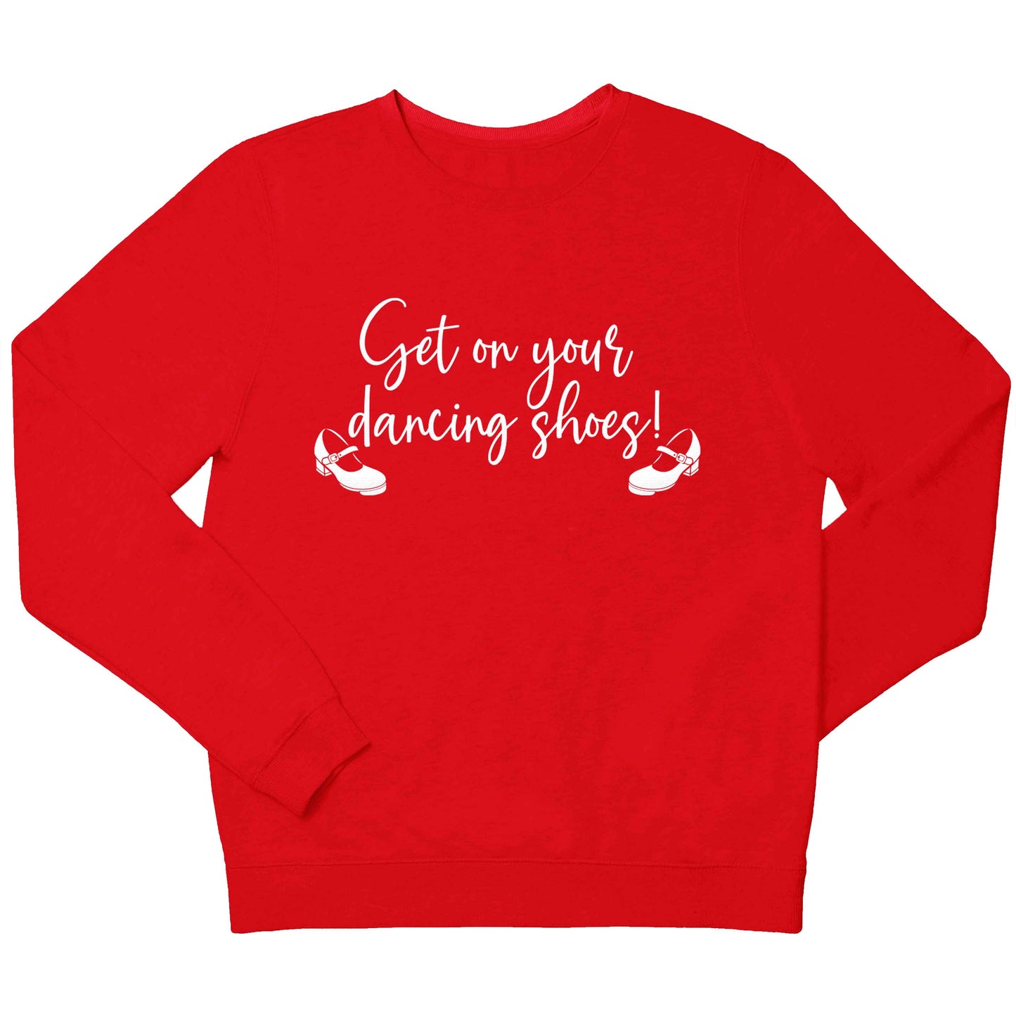 Get on your dancing shoes children's grey sweater 12-13 Years