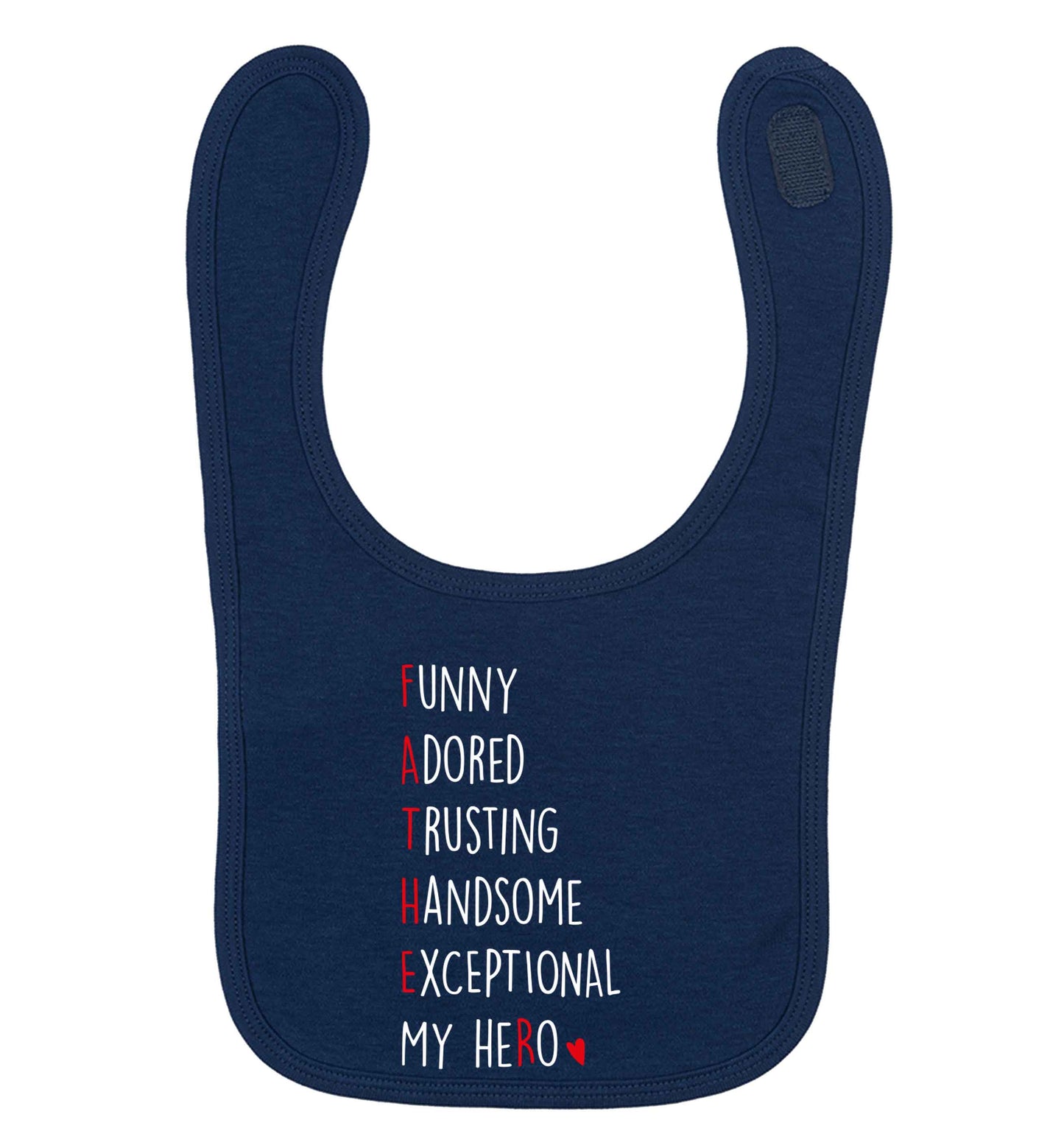Father meaning hero acrostic poem | Baby Bib
