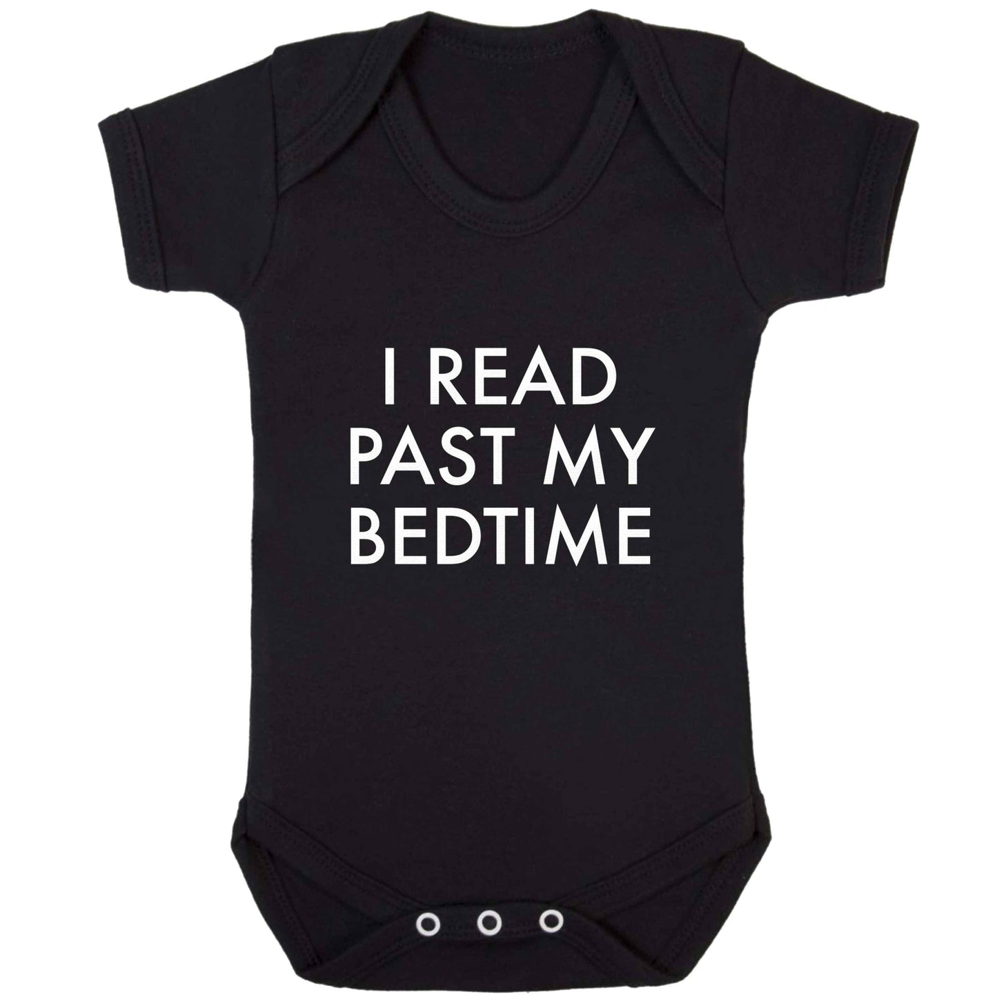 I read past my bedtime baby bodysuit black 18-24 months