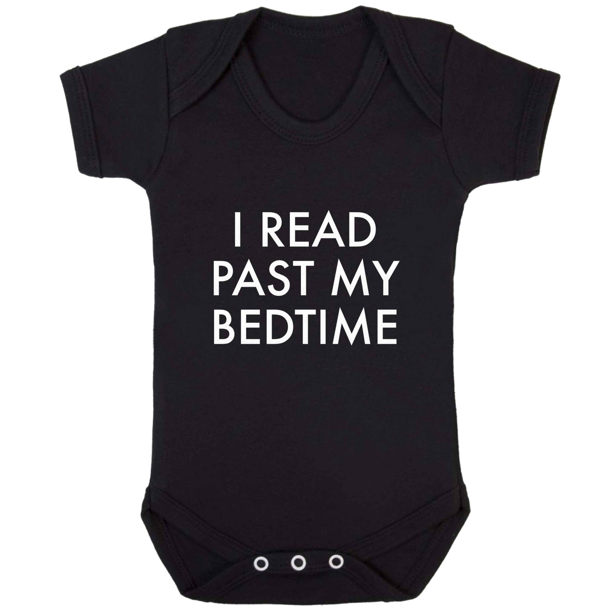 I read past my bedtime baby bodysuit black 18-24 months