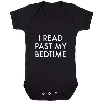 I read past my bedtime baby bodysuit black 18-24 months