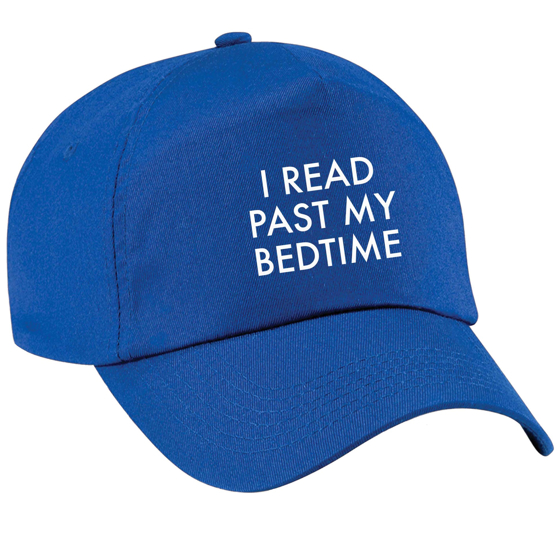 I read past my bedtime blue peak cap