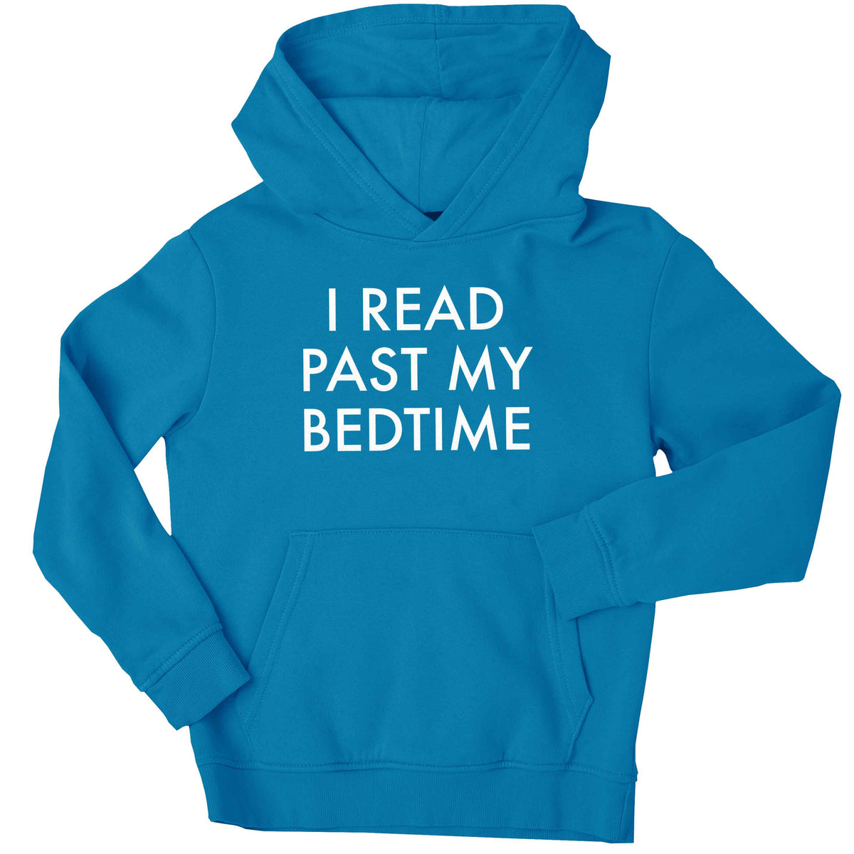 I read past my bedtime children's blue hoodie 12-13 Years